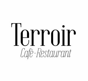 Het logo van restaurant Terroir in Utrecht, een restaurant waar gefocust wordt op wijn